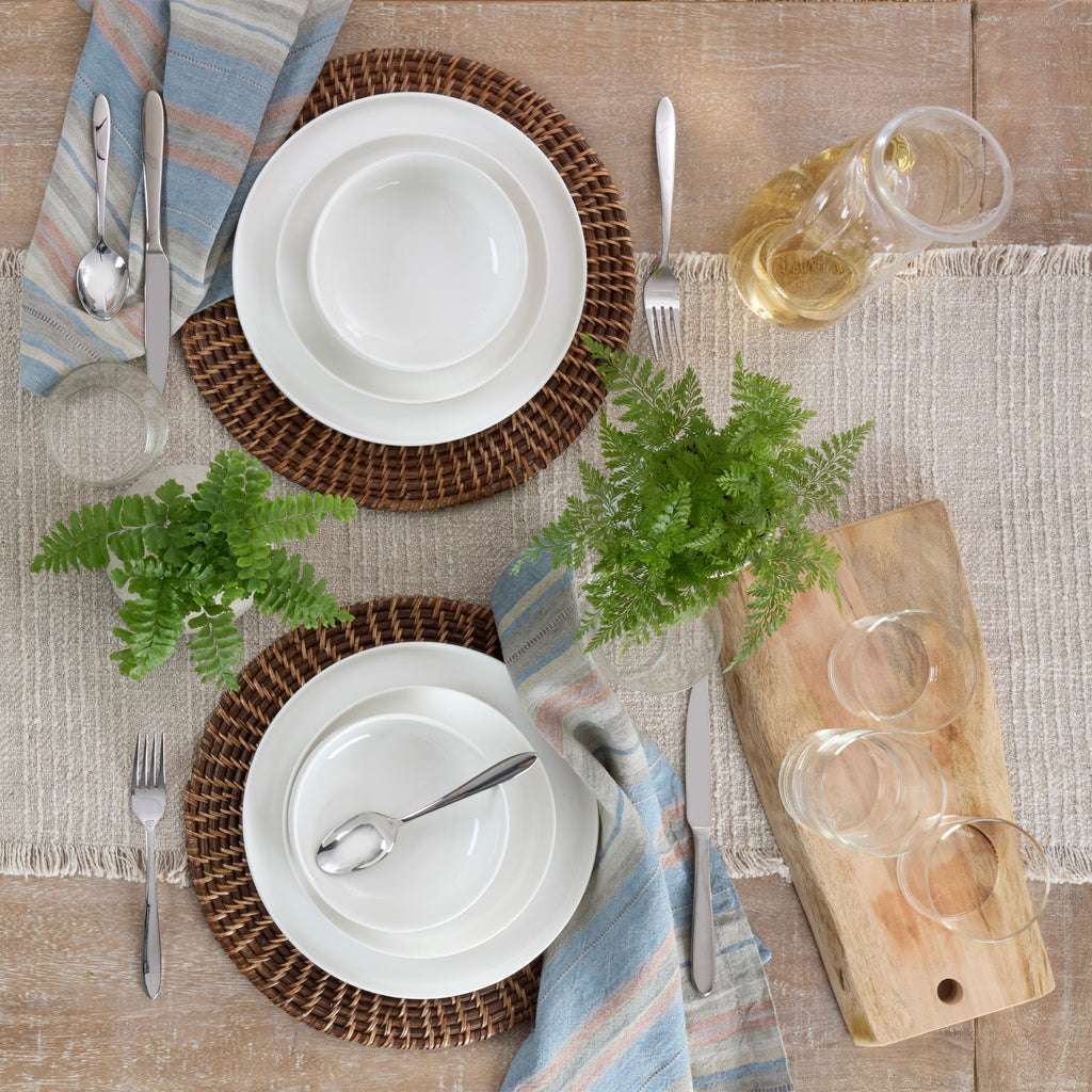 Oneida 24 Seven White 12-Piece Dinnerware Set, porcelain (view 3)
