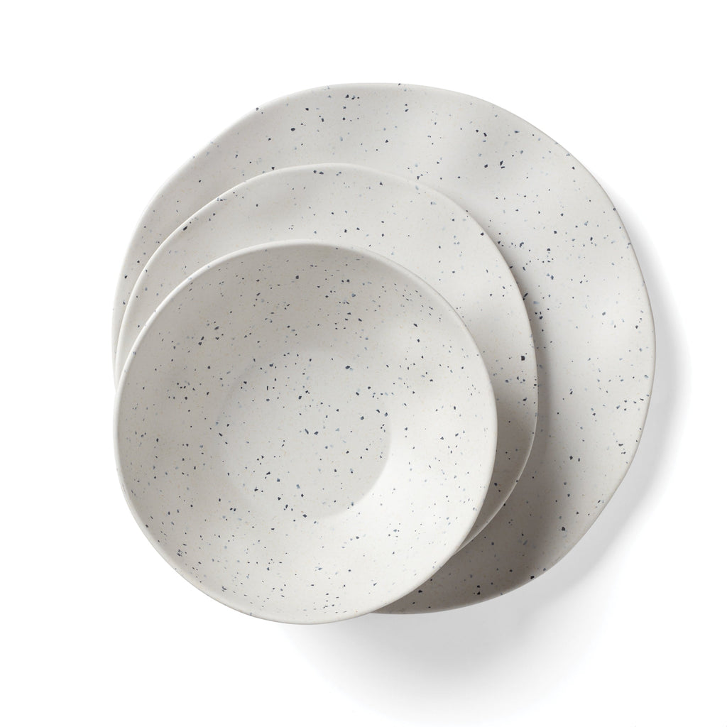 Oneida Terrazzo Melamine Cream 12-Piece Dinnerware Set, melamine (view 15)