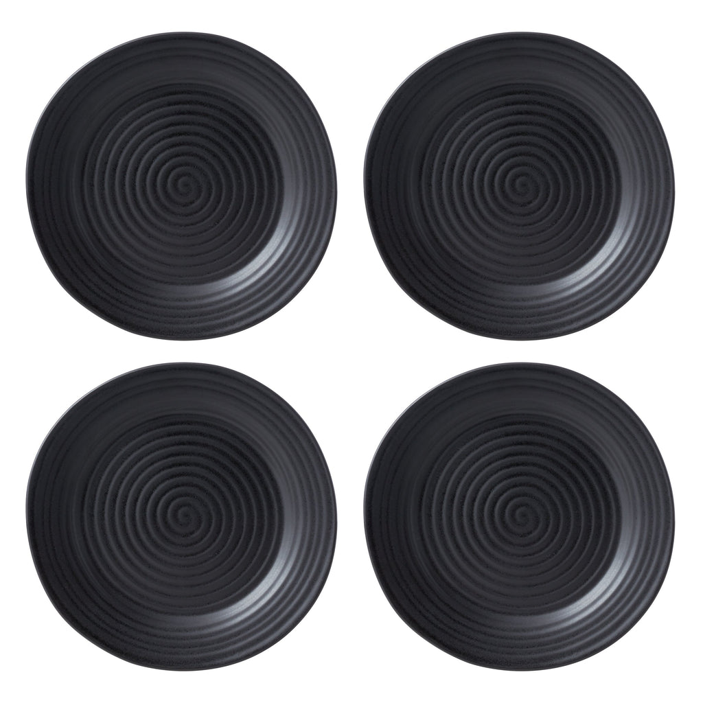 Oneida Ridge Black 12-Piece Dinnerware Set, stoneware (view 12)
