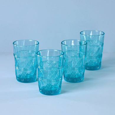 Lenox Butterfly Meadow Blue Tall Glasses, Set of 4, glass