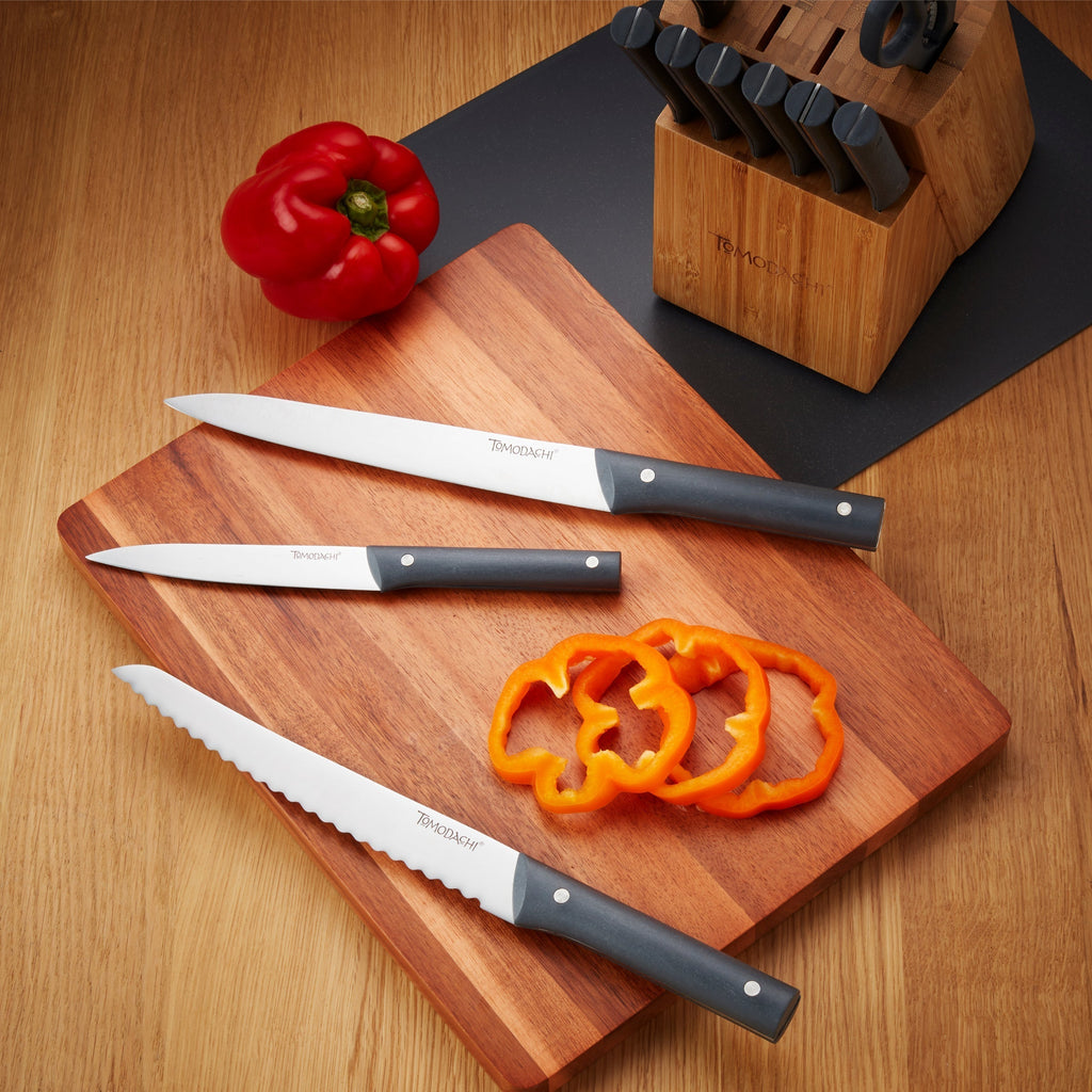 Hampton Forge Harvest Slate 15-Piece Cutlery Block Set, plastic/stainless-steel (view 7)