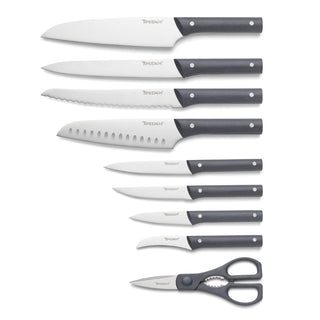 Hampton Forge Harvest Slate 15-Piece Cutlery Block Set, plastic/stainless-steel (view 2)