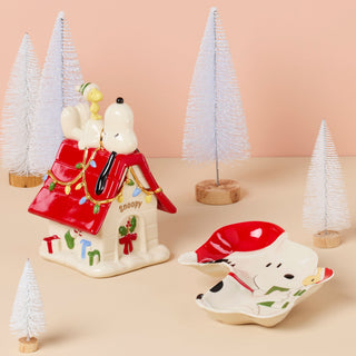 Lenox Snoopy Christmas Covered Candy Dish, porcelain (view 7)