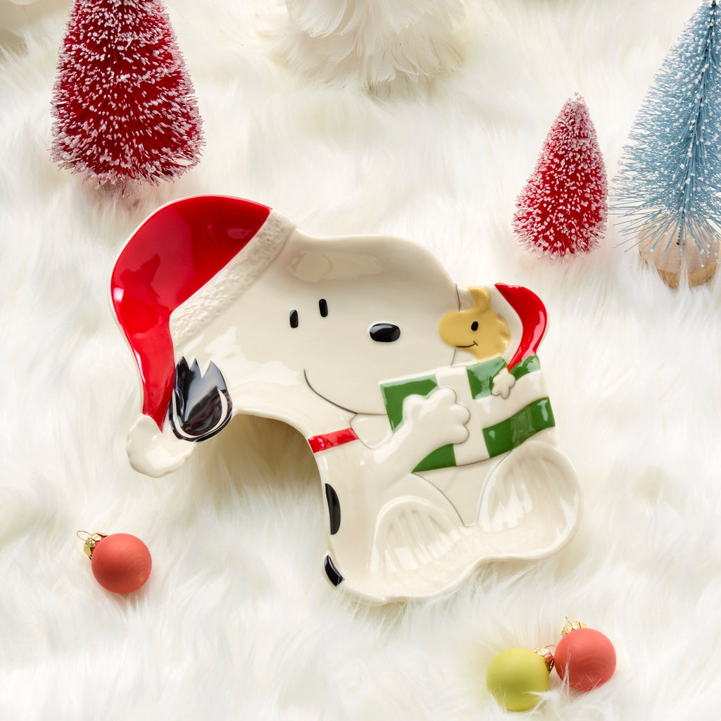 Lenox Snoopy Christmas Candy Dish, porcelain (view 4)