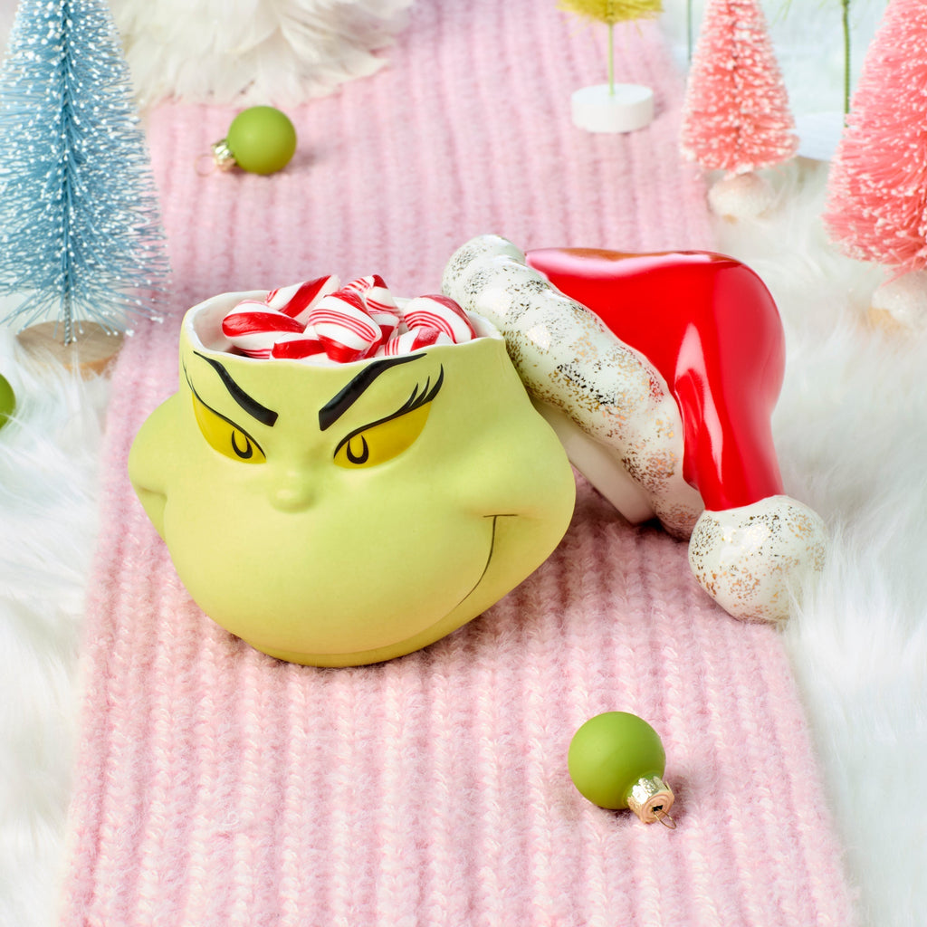 Lenox Merry Grinchmas Covered Candy Jar, porcelain (view 3)