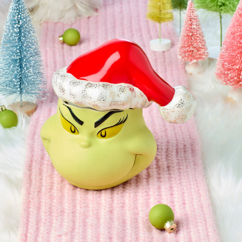Lenox Merry Grinchmas Covered Candy Jar, porcelain (view 4)