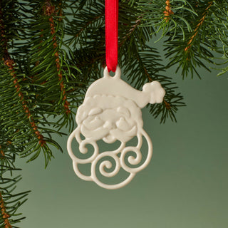 Lenox Pierced Santa Charm Ornament, porcelain (view 2)
