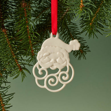 Lenox Pierced Santa Charm Ornament, porcelain (view 2)