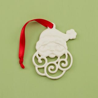 Lenox Pierced Santa Charm Ornament, porcelain