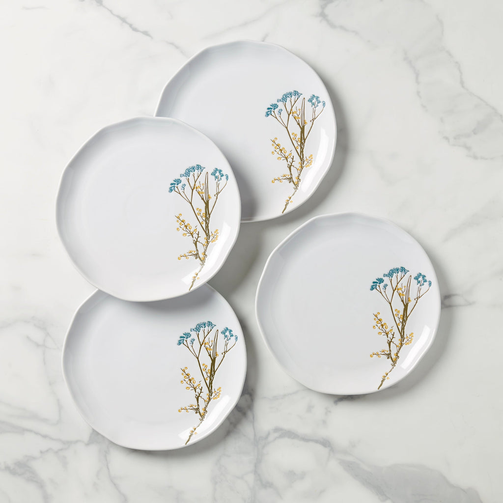Lenox Wildflowers Dinner Plates, Set of 4, stoneware