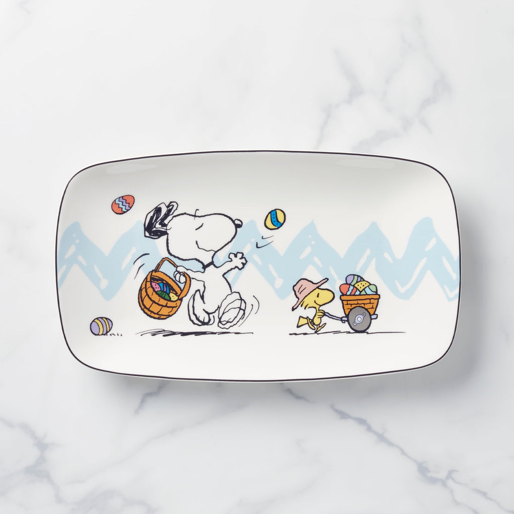Lenox Snoopy Easter Hors d'Oeuvre Tray, porcelain