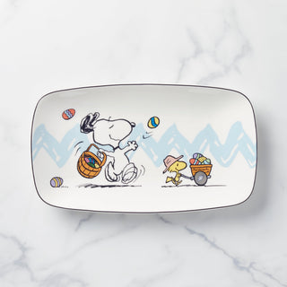 Lenox Snoopy Easter Hors d'Oeuvre Tray, porcelain