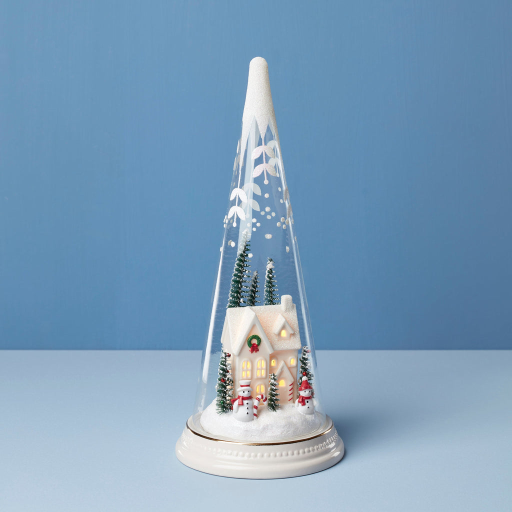 Lenox Merry & Magical Farmhouse Scene, porcelain/glass (view 2)