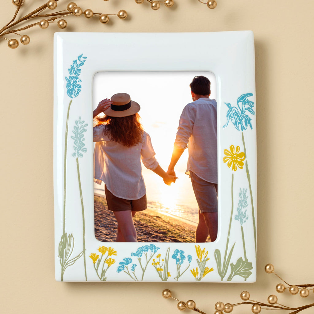 Lenox Wildflowers 5x7 Photo Frame, stoneware (view 2)