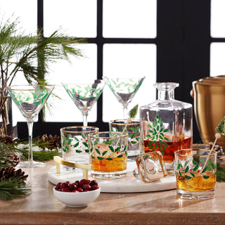 Lenox Holiday 5-Piece Decanter & Whiskey Glass Set, glass (view 3)