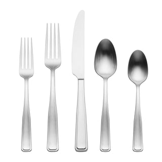 Oneida Reid Satin 20-Piece Flatware Set, 18/0 stainless steel
