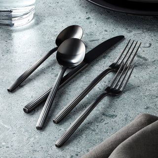 Oneida Dean Black Satin 20-Piece Flatware Set, 18/0 stainless steel (view 4)