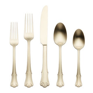 Oneida James Street Champagne Satin 20-Piece Flatware Set, 18/0 stainless steel