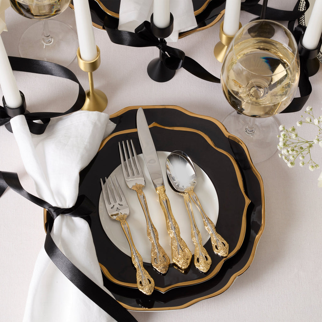Oneida Golden Michelangelo 20-Piece Flatware Set, 18/10 stainless steel (view 2)