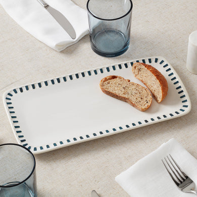 Oneida Artisanal Stripe Hors d'Oeuvres Tray, stoneware (view 2)