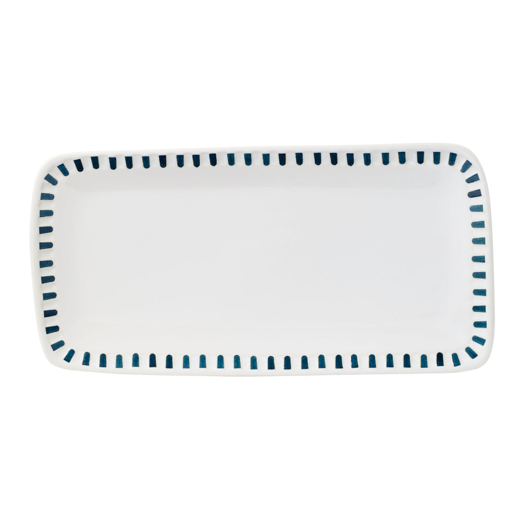 Oneida Artisanal Stripe Hors d'Oeuvres Tray, stoneware