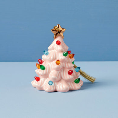 Lenox Treasured Traditions Pink Lit Tree Ornament, porcelain (view 2)