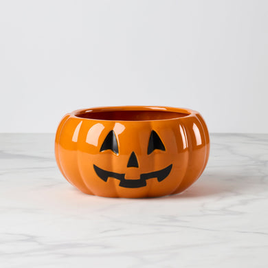 Lenox Halloween Pumpkin Candy Bowl, porcelain