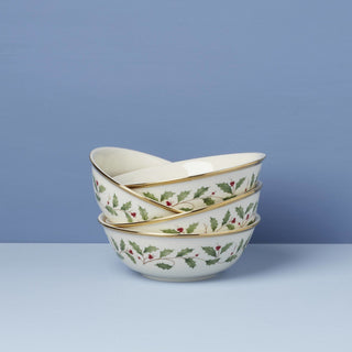 Lenox Holiday Place Setting Bowls - Set of 4, porcelain