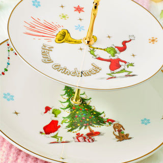 Lenox Merry Grinchmas 2-Tiered Server, porcelain (view 3)