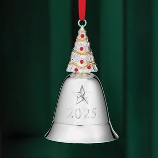 Lenox 2025 Musical Bell Silverplate Ornament, silverplate/stainless steel (view 2)