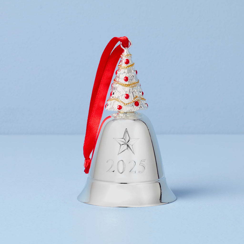 Lenox 2025 Musical Bell Silverplate Ornament, silverplate/stainless steel
