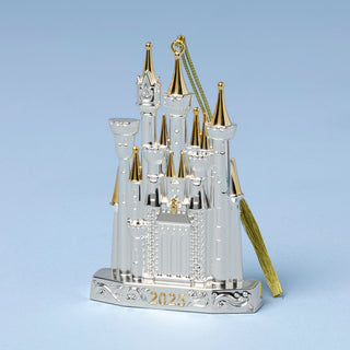 Lenox 2025 Cinderella Castle Silverplate Ornament, silverplate/stainless steel