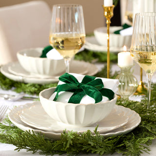 Lenox French Perle Scallop White 4-Piece Place Setting, stoneware (view 4)