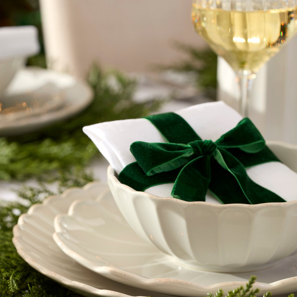 Lenox French Perle Scallop White 4-Piece Place Setting, stoneware (view 5)