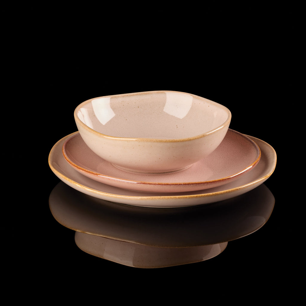 Oneida Organic Shades Clay 12-Piece Dinnerware Set, stoneware (view 5)