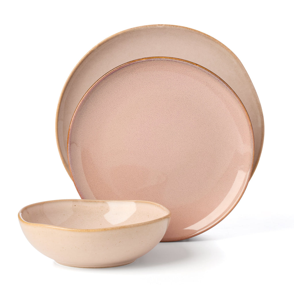 Oneida Organic Shades Clay 12-Piece Dinnerware Set, stoneware (view 6)