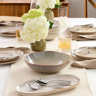 Oneida Organic Shades Oatmeal 2-Piece Serving Set, stoneware (view 3)