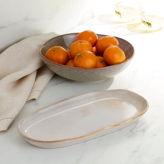 Oneida Organic Shades Oatmeal 2-Piece Serving Set, stoneware (view 2)