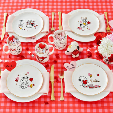Lenox Snoopy Valentine's Day Accent Plates, Set of 4, porcelain (view 2)