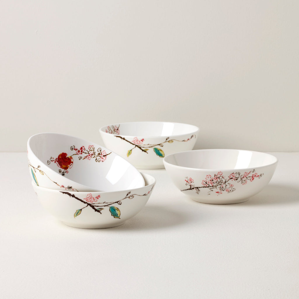 Lenox Chirp Soup Bowls, Set of 4, porcelain