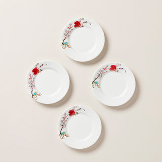 Lenox Chirp Party Plates, Set of 4, porcelain