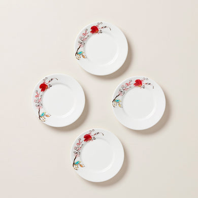 Lenox Chirp Party Plates, Set of 4, porcelain