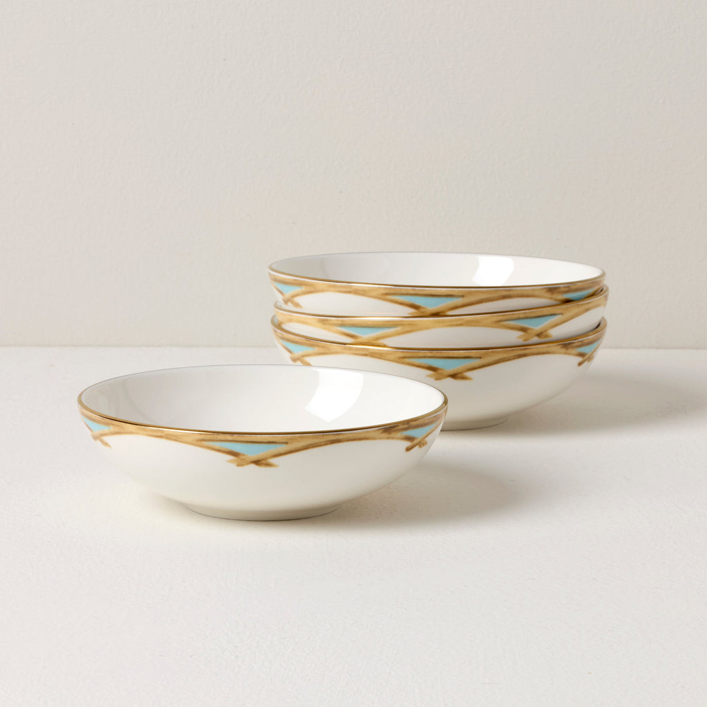 Lenox British Colonial Bamboo Fruit Bowls, Set of 4, porcelain