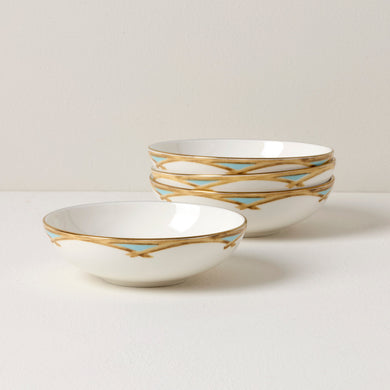 Lenox British Colonial Bamboo Fruit Bowls, Set of 4, porcelain