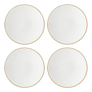 Lenox Trianna White Coupe Salad Plates, Set of 4, porcelain