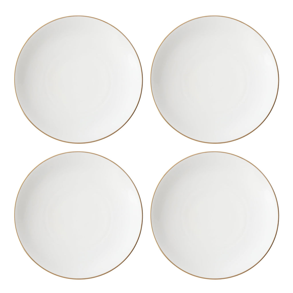 Lenox Trianna White Coupe Dinner Plates, Set of 4, porcelain