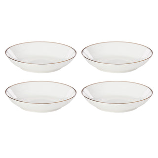 Lenox Trianna White Pasta Bowls, Set of 4, porcelain