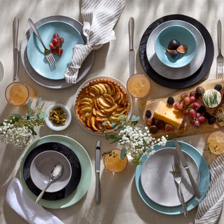 Oneida Roseto White 12-Piece Dinnerware Set, stoneware (view 6)