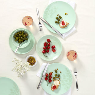 Oneida Roseto Soft Sage 12-Piece Dinnerware Set, stoneware (view 3)