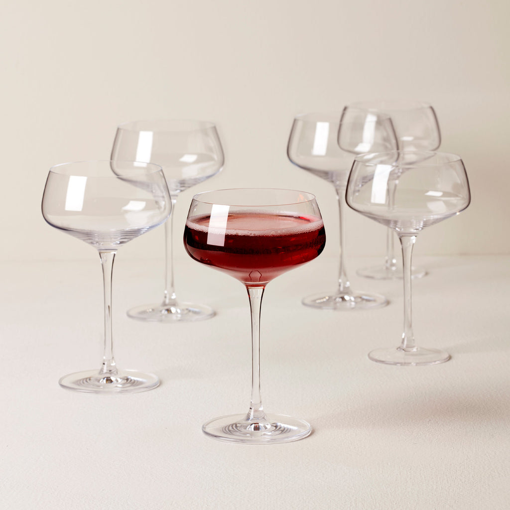 Lenox Tuscany Classics Angled Coupe Glasses, Set of 6, european glass (view 2)
